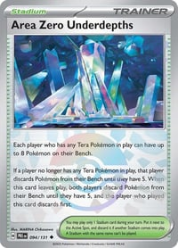 Area Zero Underdepths (Poke Ball Pattern) - SV: Prismatic Evolutions - Near Mint