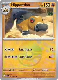 Hippowdon (Poke Ball Pattern) - SV: Prismatic Evolutions - Near Mint