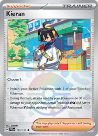 Kieran - 113/131 (Poke Ball Pattern) - SV: Prismatic Evolutions - Near Mint