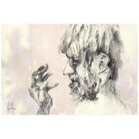 Image 1 of A Journey Of Many Crossings - Charcoal and Acrylic Paint on Paper 