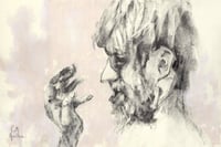 Image 2 of A Journey Of Many Crossings - Charcoal and Acrylic Paint on Paper 