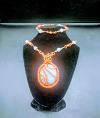 Image 4 of Angelite Pendant/Necklace with matching Bracelet 