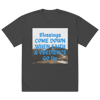 "Blessings Come Down" Oversized faded t-shirt