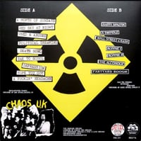 Image 2 of Chaos U.K.  '' Earslaughter / 100% Two Fingers In The Air Punk Rock '' LP