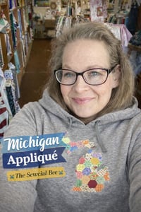 Image 2 of Michigan Hexi Patchwork (look) Applique