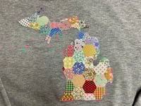 Image 3 of Michigan Hexi Patchwork (look) Applique