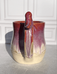 Image 2 of Pink and Red Bird Mug