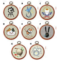 Image 3 of WVR Embroidery Hoop Keychains