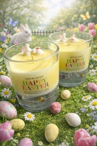Image 1 of EASTER EGG CANDLE - HAPPY EASTER