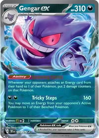 Gengar ex - 104/162 - SV05: Temporal Forces - Near Mint
