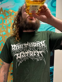 Green logo tee