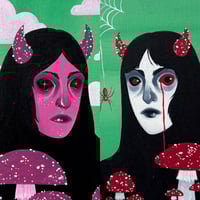 Image 1 of mushroom demon original paintings 