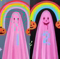 Image 2 of lucky ghostie original paintings 