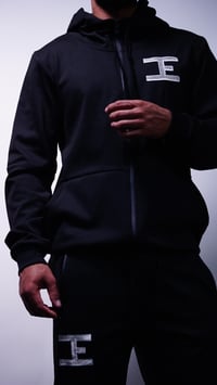 Image 3 of IE Track Suit - Black Chrome/Slvr Logo