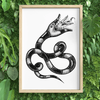Sandworm Print, Art Print, A5, Wall Art, Home Decor 