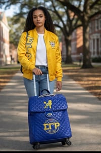 Image 1 of  RHOyalty Sigma Gamma Rho Blue Trolley Bag (MAY)