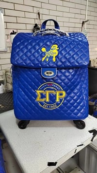Image 3 of  RHOyalty Sigma Gamma Rho Blue Trolley Bag (MAY)