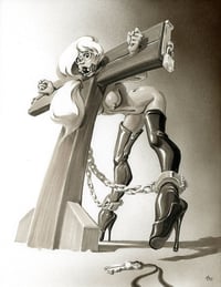 "Sasha's Pillory Predicament" Original Art