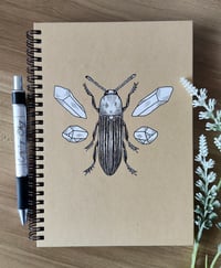 Crystal Beetle, Notebook, Stationery, A5, Hand Drawn