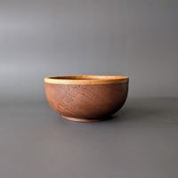 Image 3 of Large Altar Bowl - Walnut and Canarywood 4" x 1.875"