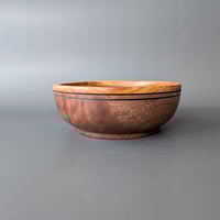 Image 5 of Large Altar Bowl - Figured Walnut and Canarywood 4.85" x 1.875"