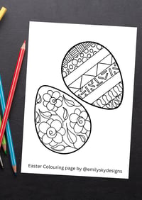 Easter Egg, Colouring Page, Easter Colouring Page, Printable Colouring Page, Digital Download 