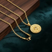 Image 1 of  Gold Compass Necklace