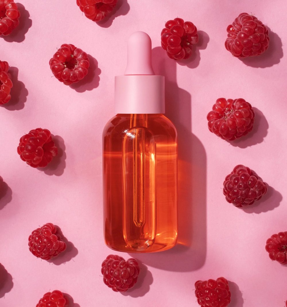 EXOCTIC SKIN OILS: Watermelon-Papaya-Pomegranate-Raspberry-Apple-Camellia-Jojoba-Calendula-Avocado. 