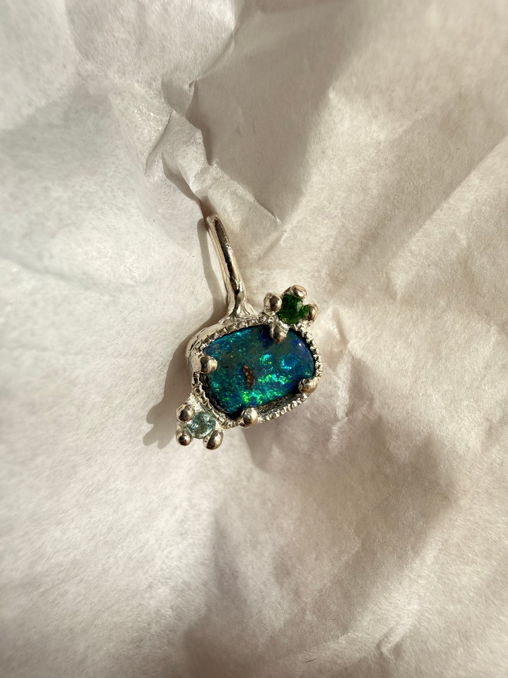 Image of Opal Argentium Pendant