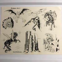 Image 1 of 1981 Rangoon Ricky National Designer set flash sheet 11x14