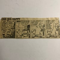 Image 1 of Vintage Tattoo theme cartoon strip of One Big Happy 