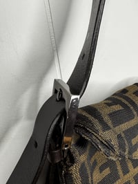 Image 4 of Preloved Authentic Fendi Double Flap Bucket Zucca Baguette