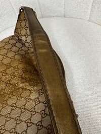 Image 4 of Preloved Authentic Gucci GG Hobo Ombre Metallic Canvas