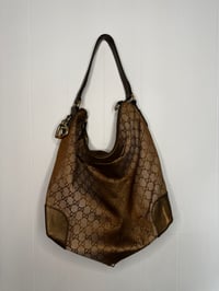 Image 1 of Preloved Authentic Gucci GG Hobo Ombre Metallic Canvas