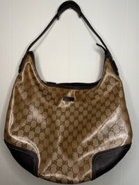 Image 1 of Preloved Authentic Gucci Crystal Coated Monogram Hobo Bag