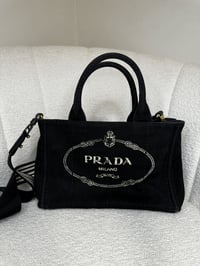 Image 1 of Preloved Authentic Prada Canapa Two-Way Tote