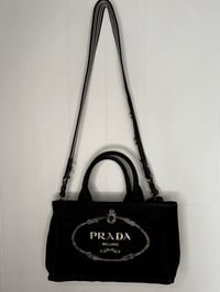 Image 2 of Preloved Authentic Prada Canapa Two-Way Tote