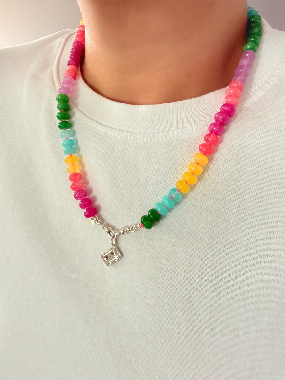 Image of Double Clasp Jade Necklace 