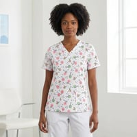 Image 1 of Cherry Blossom Scrub Top