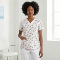 Image 2 of Cherry Blossom Scrub Top