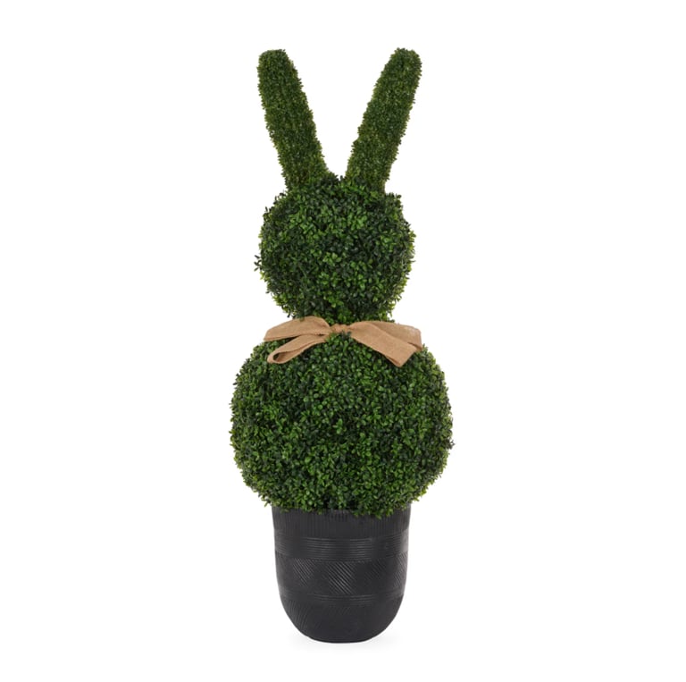 Image of Topiary Bunny with Bow - Large