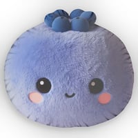 Image 1 of Blueberry Kawaii Plush, Shaped Pillow