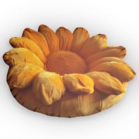 Image 1 of Sunflower Faux Beanbag Chair Plush Shaped Pillow
