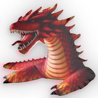 Image 1 of Dragon Dinosaur Pillow, Custom Plush Cushion for Kids Room Decor, Unique Stuffed