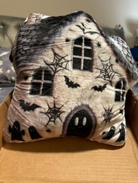 Image 2 of Haunted House Halloween, Spooky Gift, Plush Shaped Pillow