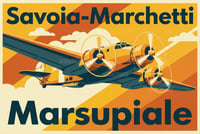 Image 3 of SET 3 stampe Piaggio P108, Savoia Marchetti SM-79 e SM-82 Marsupiale