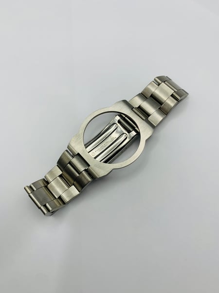 Image of Dynamic Geneve Watch Bracelet Stainless Steel Gents Strap With Ring FOR OMEGA.