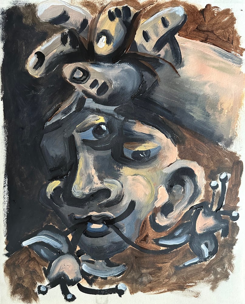 Image of “HEAD OF PICASSO” painting