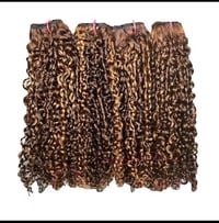Image 1 of Raw Human Hair Super Double Drawn Quality  Sdd PIXIE CURLS Bundles 4/30 