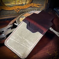 Image 3 of de Clisson Wallet - Grey & Tobacco